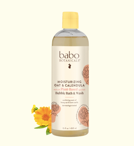 Moisturizing Oat & Calendula Baby Bubble Bath & Wash