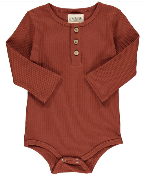 AYNOR Rib Onesie - Rust Rib