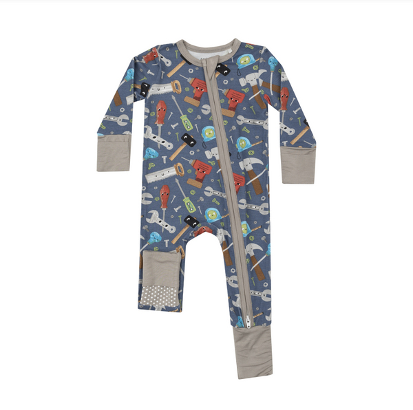 Bamboo Zipper Romper - Happy Toolbox