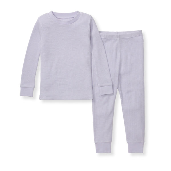 Honeysoft Baby Waffle Thermal Pajamas - Flowering Lilac