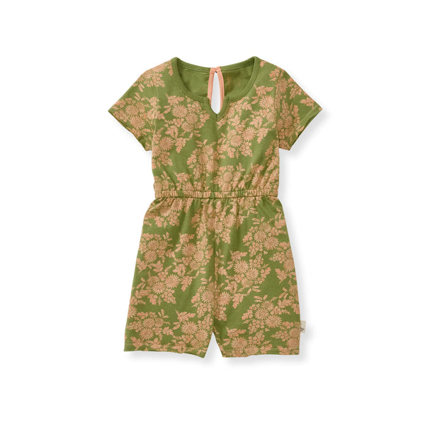 Vibrant GardenOrganic Romper - Iguana