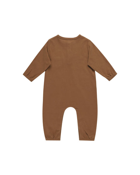 Long Sleeve Jumpsuit - Cinnamon