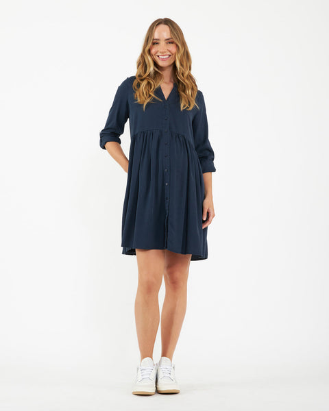 Demi Tencel Dress - Navy