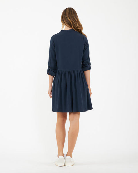 Demi Tencel Dress - Navy