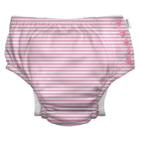 Eco Snap Swim Diaper - Light Pink Pinstripe