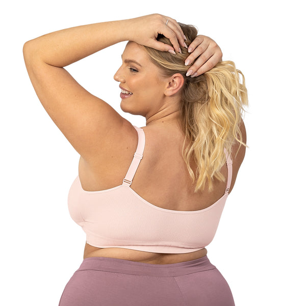 Sublime Adjustable Crossover Nursing and Lounge Bra - Soft Pink