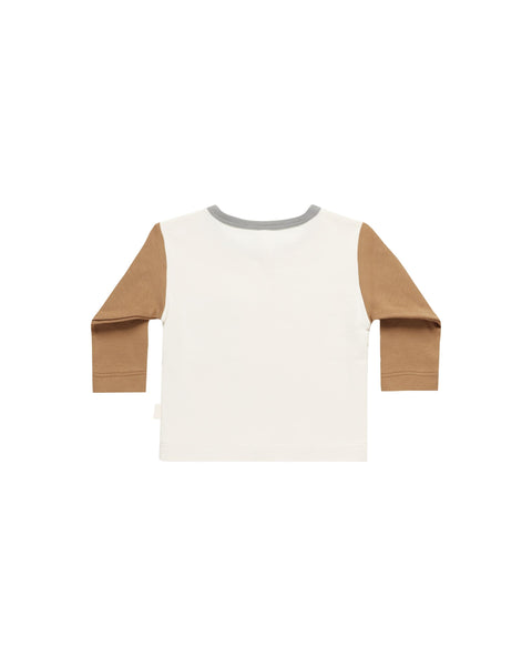 Long Sleeve Pocket Tee - Color Block