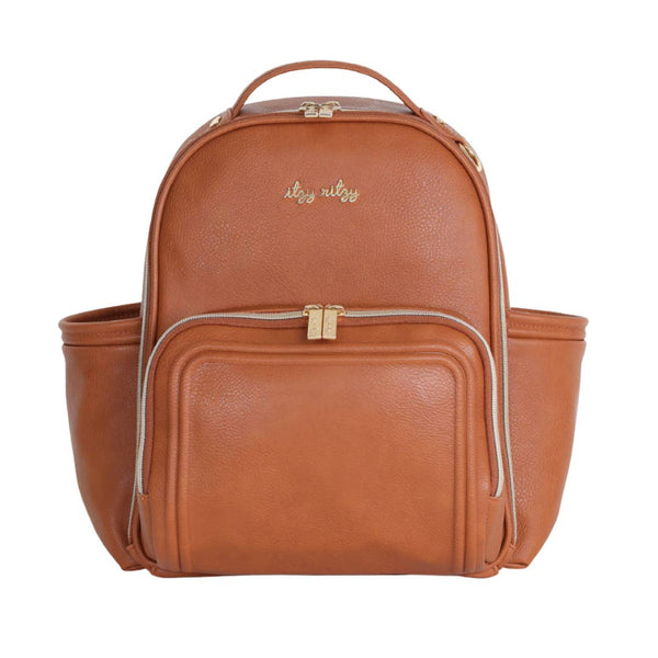 Itzy Mini Plus Diaper Bag - Cognac