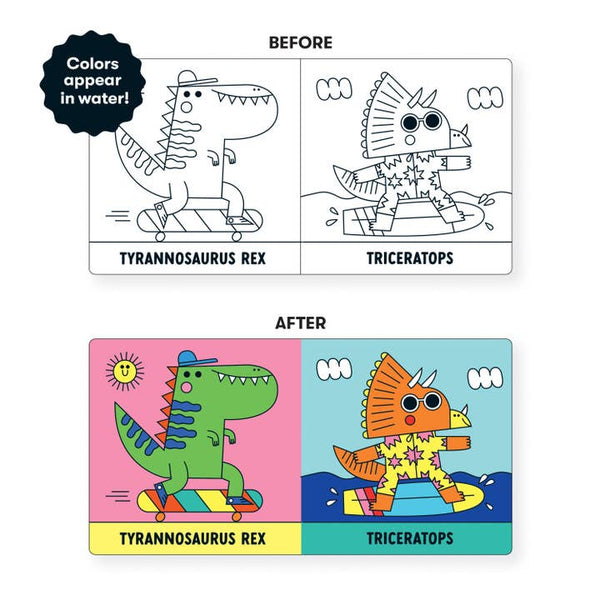 Rub-A-Dub Dinos! Color Magic Bath Book