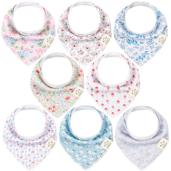 Organic Cotton Bandana Bibs - Flourish