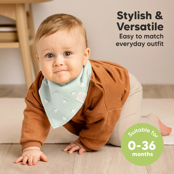 Organic Cotton Bandana Bibs - Wilderness