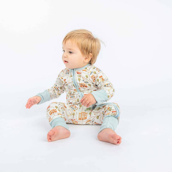 Bamboo Baby Convertible Romper - Let's Go City