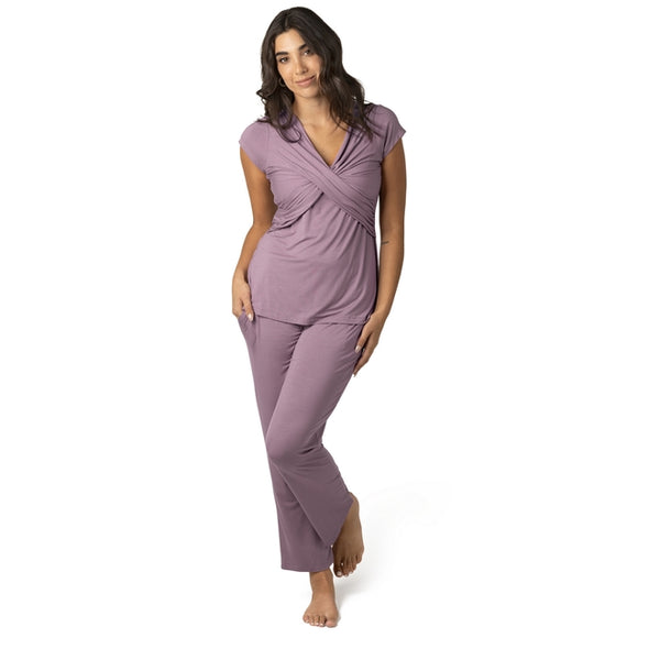 Davy Ultra Soft Maternity and Nursing Pajamas Set - Dusty Mauve