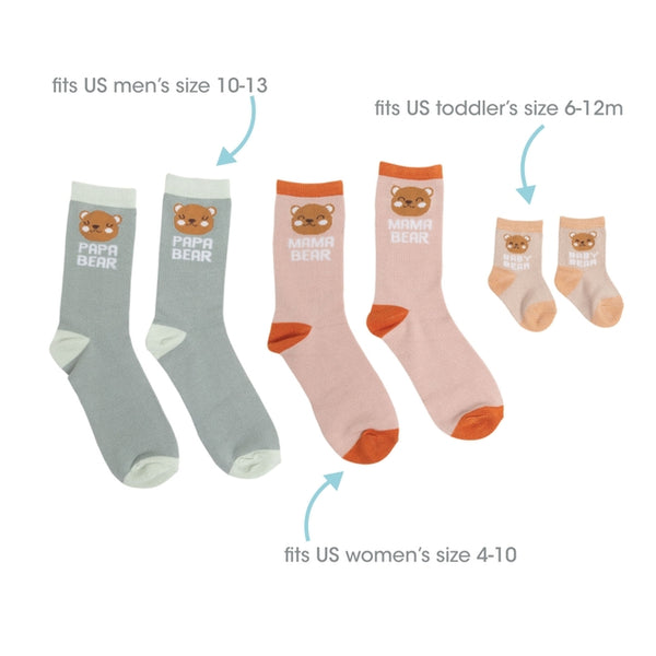 Woodland Family Sock Set, Set of 3