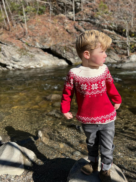 Fair Isle Sweater - Red