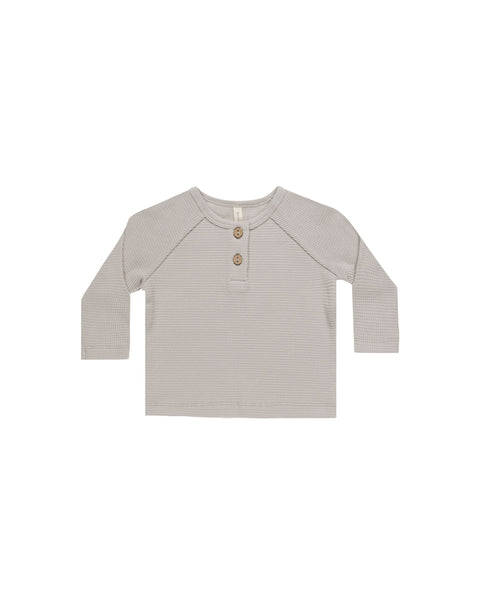 Henley Knit Top - Fog