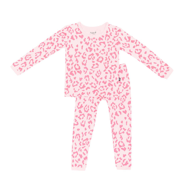 Long Sleeve Pajamas - Sakura Leopard