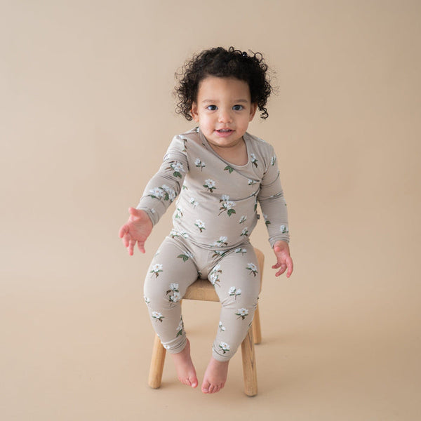 Long Sleeve Pajamas - Khaki Magnolia