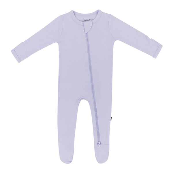 Bamboo Zippered Footie - Lilac