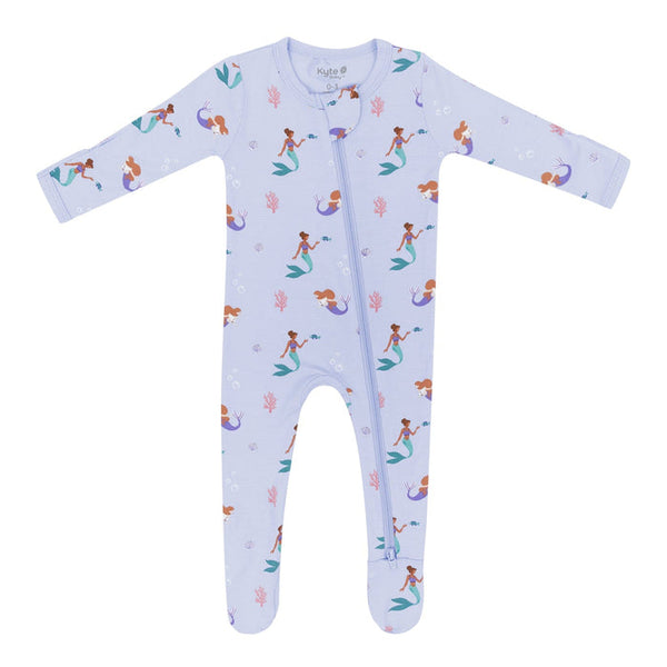 Bamboo Zippered Footie - Mermaid