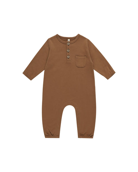 Long Sleeve Jumpsuit - Cinnamon