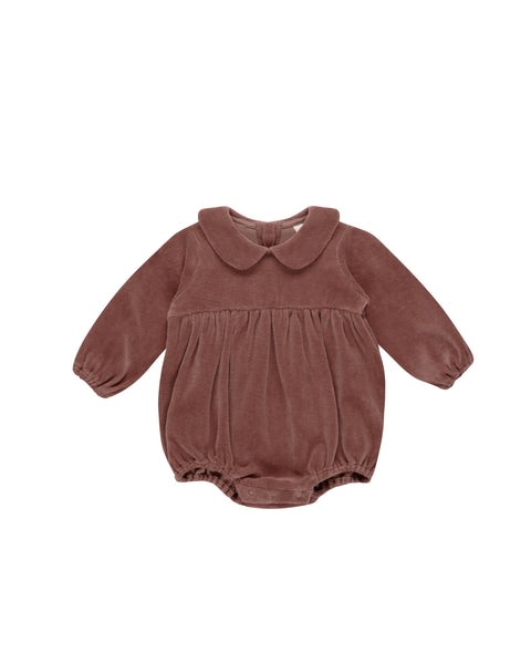 Peter Pan Romper - Cranberry