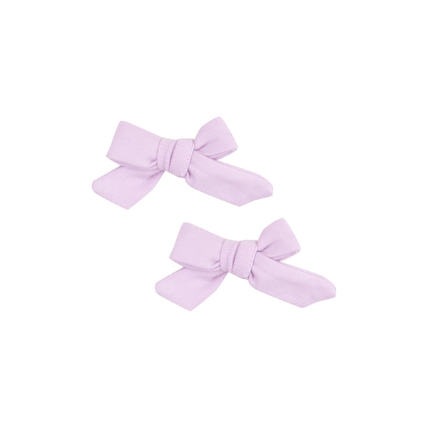 Bow Hair Clips (Set of 2) - Solid Winsome Orchid