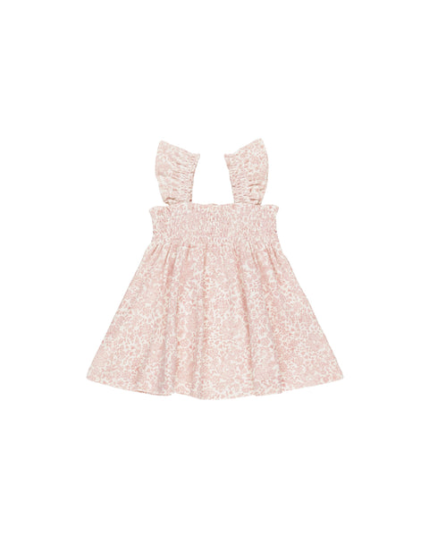 Smocked Jersey Dress - Pink Blossom