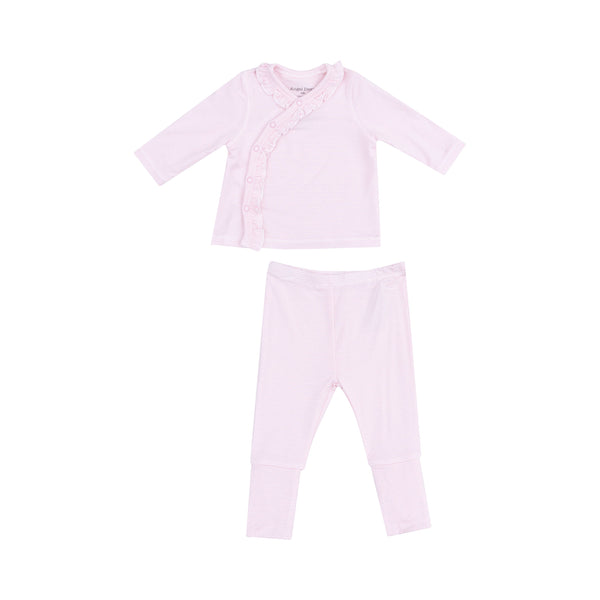 Take Me Home Set with Roll Over Cuff Pant - Stripe Classic Pink