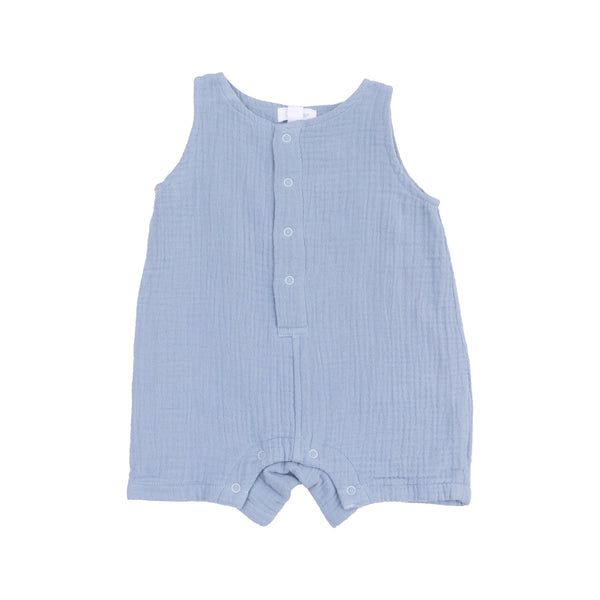 Shortie Romper - Dusty Blue