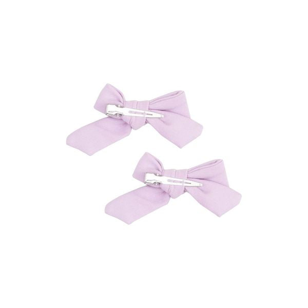 Bow Hair Clips (Set of 2) - Solid Winsome Orchid