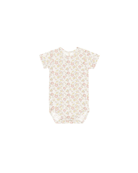 Bamboo Short Sleeve Bodysuit - Bloom