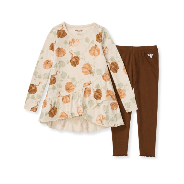 Lovey Pumpkins Tunic & Leggings Set - Oat