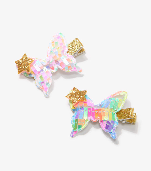 Hair Clips - Colourful Butterflies