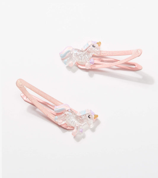 Snap Clips - Glitter Unicorns