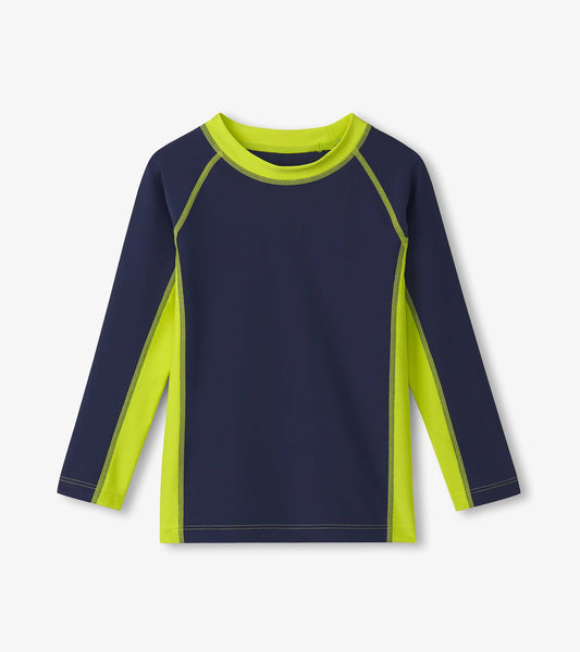 Long Sleeve Rashguard - Navy Colorblock