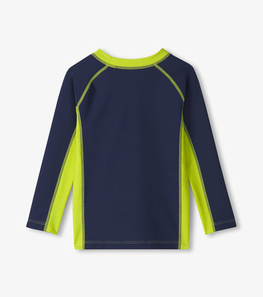 Long Sleeve Rashguard - Navy Colorblock