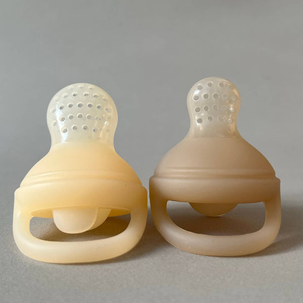 Food & Fruit Feeder Pacifier Set for Baby (Snow & Blush)