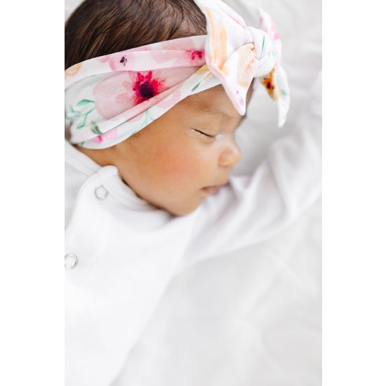 Printed Knot Bow Headband - Various Colors