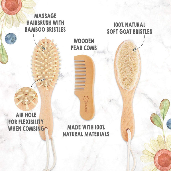 Baby Hair Brush and Comb Set