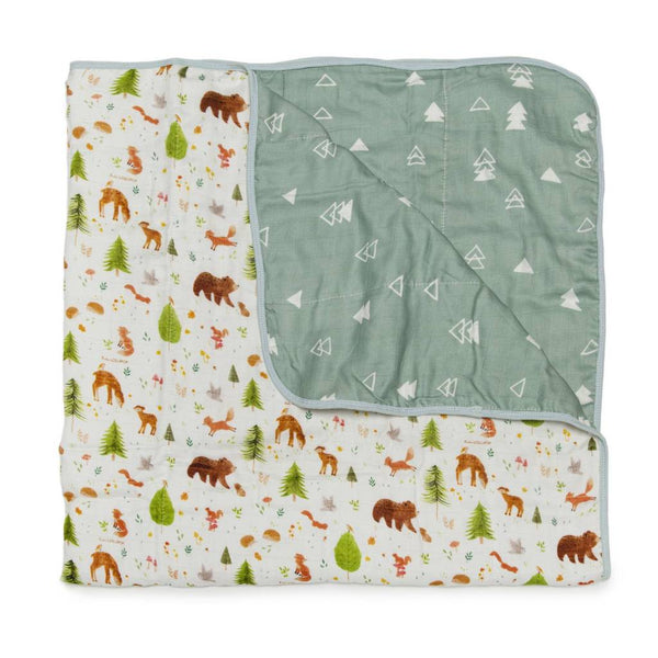 Muslin Quilt Blanket - Forest Friends