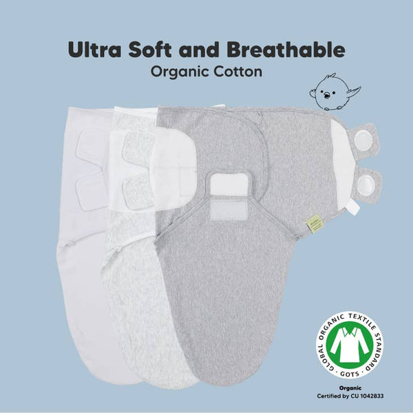 SOOTHE Swaddle Wraps - 3-Pack (Cloud)