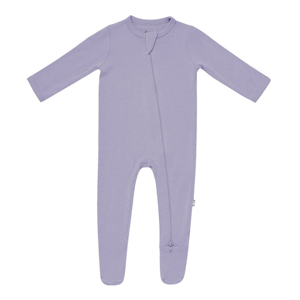 Bamboo Zippered Footie - Taro