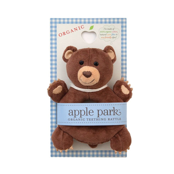 Organic Teething Rattle - Cubby